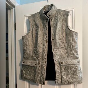 Barbour women’s fleece lined quilted  vest size 14